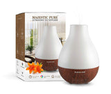 MAJESTIC PURE Essential Oil Diffuser - Advanced Aroma Diffuser with Strong Mist Output - Best Ultrasonic, Wider Area, Cool Mist Humidifier, Longer Run Times, BPA Safe and Automatic Safety Features