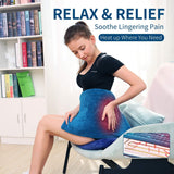 Electric Heating Pad for Pain Relief - Saferell Fast-Heating Pad for Back & Cramps, XL Size 12" x 24" with Ultra-Soft Moist/Dry Heat Therapy, 6 Temperature Settings & Auto Shut-Off