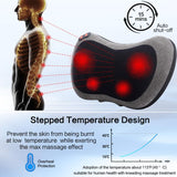 Papillon Back Massager with Heat,Shiatsu Back and Neck Massager with Deep Tissue Kneading,Electric Back Massage Pillow for Back,Neck,Shoulders,Legs, Foot,Body Muscle Pain Relief,Use at Home,Car,Office