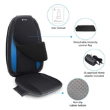 Comfier Shiatsu Back Massager with Heat -Deep Tissue Kneading Massage Seat Cushion, Massage Chair Pad for Full Back Pain Relief, Electric Body Massager for Home or Office Chair use