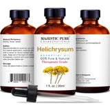 MAJESTIC PURE Helichrysum Oil, Highest Quality Therapeutic Grade Essential Oil, 1 fl oz