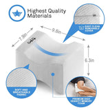ComfiLife Orthopedic Knee Pillow for Sciatica Relief, Back Pain, Leg Pain, Pregnancy, Hip and Joint Pain - Memory Foam Wedge Contour