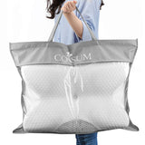 Coisum Back Sleeper Cervical Pillow - Memory Foam Pillow for Neck and Shoulder Pain Relief - Orthopedic Contour Ergonomic Pillow for Neck Support with Breathable Cover