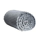 Isilila Glass Weighted Blanket 36" x 48" 5 lbs - Heavy Blanket 100% Cotton Material Provide Comfortable Sleep Quality for Kids (Gray, 36"x48", 5 lbs)