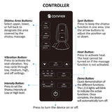 Comfier Shiatsu Back Massager with Heat -Deep Tissue Kneading Massage Seat Cushion, Massage Chair Pad for Full Back Pain Relief, Electric Body Massager for Home or Office Chair use