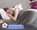 COMHO Weighted Blanket Cotton Heavy Blanket 20 lbs,60''x80'',Queen Size