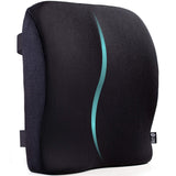 Back Support for Office Chair - Memory Foam Lumbar Pillow - Perfect Cushion for Wheelchair, Car, Computer and Desk Seat