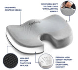 ComfiLife Gel Enhanced Seat Cushion - Non-Slip Orthopedic Gel & Memory Foam Coccyx Cushion for Tailbone Pain - Office Chair Car Seat Cushion - Sciatica & Back Pain Relief