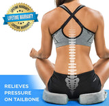 ComfiLife Gel Enhanced Seat Cushion - Non-Slip Orthopedic Gel & Memory Foam Coccyx Cushion for Tailbone Pain - Office Chair Car Seat Cushion - Sciatica & Back Pain Relief
